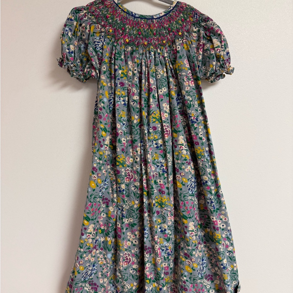 Nola Blue Puff Sleeve Sundress Casual